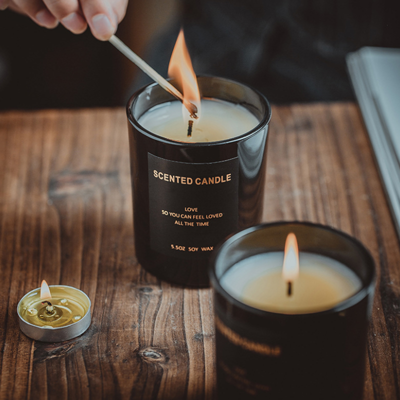 160 г натуральных ароматических свечей для ароматерапии соевого воска